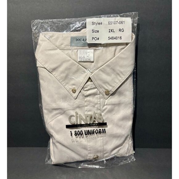 Doc & Amelia by Cintas Uniform Shirt 2XL Polyester/Cotton Blend — New in Pack - Picture 1 of 2